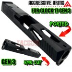 AGGRESSIVE ARMS VECTOR DUAL PORT SLIDE FOR GLOCK 17 GEN 3 - BLACK VAPOR