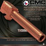 CMC MATCH Barrel for Glock 17 GEN 1-4 COPPER 9mm 416R CERTIFIED Stainless Steel