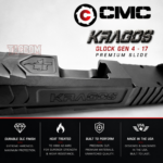 CMC KRAGOS SLIDE FOR GLOCK 17 GEN 4 - 17-4 BILLET STAINLESS - RMR CUT WITH MACHINED IN LUGS - Image 4