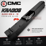 CMC KRAGOS SLIDE FOR GLOCK 19 GEN 4 - 17-4 BILLET STAINLESS - RMR CUT WITH MACHINED IN LUGS - Image 2