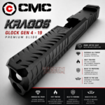 CMC KRAGOS SLIDE FOR GLOCK 19 GEN 4 - 17-4 BILLET STAINLESS - RMR CUT WITH MACHINED IN LUGS - Image 3