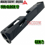 AGGRESSIVE ARMS VECTOR DUAL PORT SLIDE FOR GLOCK 17 GEN 3 - BLACK VAPOR - Image 2