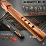 AGGRESSIVE ARMS VAPORIZER Ported Compensated Barrel for OEM GLOCK 34 GEN 1 2 3 4 - 416 STAINLESS COPPER PVD