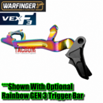 WARFINGER formally RANGER PROOF / JOHNNY GLOCK COLLABORATION VEX F3  "DUAL TONE BLACK "ADJUSTABLE VERSION" TRIGGER for GLOCK GEN 1 2 3 4 5 - 17 19 19X 20 21 22 23 24 26 27 31 32 33 34 35 37 36 38 39 43 43x 45 48 - Image 5