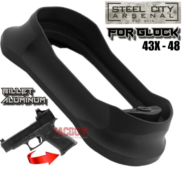 STEEL CITY ARSENAL "BLEMISHED DEAL" for GLOCK GEN 5 43X - 48  ENHANCED BLACK MAGWELL – FITS OEM GLOCK FACTORY FRAMES