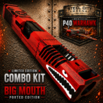 STEEL CITY ARSENAL LIMITED EDITION COLOR KIT - BATTLEWORN RED - P40 WARHAWK "EXTENDED + PORTED" SLIDE for GLOCK 19 GEN 3 - COLOR FILL SNARL - P40 BARREL - MATCHING TRIGGER - BILLET ALUMINUM MAGWELL - Image 4
