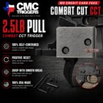 CMC COMBAT Curved CCT AR Single Stage Trigger Group Drop-In 2.5lb Pull Weight Competition with Small PINS -COSMETIC BLEM