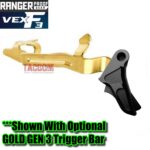 RANGER PROOF / JOHNNY GLOCK COLLABORATION VEX F3  "DUAL TONE BLACK "ADJUSTABLE VERSION" TRIGGER for GLOCK GEN 1 2 3 4 5 - 17 19 19X 20 21 22 23 24 26 27 31 32 33 34 35 37 36 38 39 43 43x 45 48 - Image 8