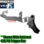 RANGER PROOF / JOHNNY GLOCK COLLABORATION VEX F3  "DUAL TONE BLACK "ADJUSTABLE VERSION" TRIGGER for GLOCK GEN 1 2 3 4 5 - 17 19 19X 20 21 22 23 24 26 27 31 32 33 34 35 37 36 38 39 43 43x 45 48 - Image 7