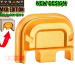 Tyrant Designs MKII VERSION SLIDE END PLATE  - GOLD For GLOCK GEN 5 - NEW DESIGN