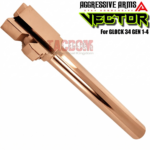 AGGRESSIVE ARMS VECTOR TOP Ported Compensated SHINY COPPER Barrel for GLOCK 34 GEN 1 2 3 4 - 416 STAINLESS STEEL - Image 5