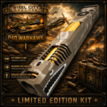 STEEL CITY ARSENAL LIMITED EDITION COLOR KIT - SHADOW TAN CAMO - P40 WARHAWK "EXTENDED + PORTED" SLIDE for GLOCK 19 GEN 3 - COLOR FILL SNARL - GOLD P40 BARREL - FDE / GOLD TRIGGER - BILLET ALUMINUM FDE MAGWELL - Image 4