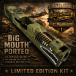 STEEL CITY ARSENAL "DEMO" LIMITED EDITION COLOR KIT - SHADOW GREEN CAMO - P40 WARHAWK "EXTENDED + PORTED" SLIDE for GLOCK 19 GEN 3 - COLOR FILL SNARL - COPPER P40 BARREL - GREEN / COPPER TRIGGER - BILLET ALUMINUM GREEN MAGWELL - Image 3