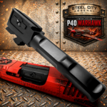 STEEL CITY ARSENAL LIMITED EDITION COLOR KIT - BATTLEWORN RED - P40 WARHAWK SLIDE for GLOCK 17 GEN 3 - COLOR FILL SNARL - BLACK P40 BARREL - BATTLEWORN RED TRIGGER - BILLET ALUMINUM BATTLEWORN RED MAGWELL - Image 2