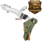 STEEL CITY ARSENAL "DEMO" LIMITED EDITION COLOR KIT - SHADOW GREEN CAMO - P40 WARHAWK "EXTENDED + PORTED" SLIDE for GLOCK 19 GEN 3 - COLOR FILL SNARL - COPPER P40 BARREL - GREEN / COPPER TRIGGER - BILLET ALUMINUM GREEN MAGWELL - Image 12