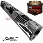 STEEL CITY ARSENAL LIMITED EDITION COLOR KIT - BATTLEWORN GREY - P40 WARHAWK SLIDE for GLOCK 17 GEN 3 - COLOR FILL SNARL - BLACK P40 BARREL - BATTLEWORN GREY TRIGGER - BILLET ALUMINUM BATTLEWORN GREY MAGWELL - Image 7
