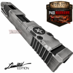 STEEL CITY ARSENAL LIMITED EDITION COLOR KIT - BATTLEWORN GREY - P40 WARHAWK SLIDE for GLOCK 17 GEN 3 - COLOR FILL SNARL - BLACK P40 BARREL - BATTLEWORN GREY TRIGGER - BILLET ALUMINUM BATTLEWORN GREY MAGWELL - Image 6