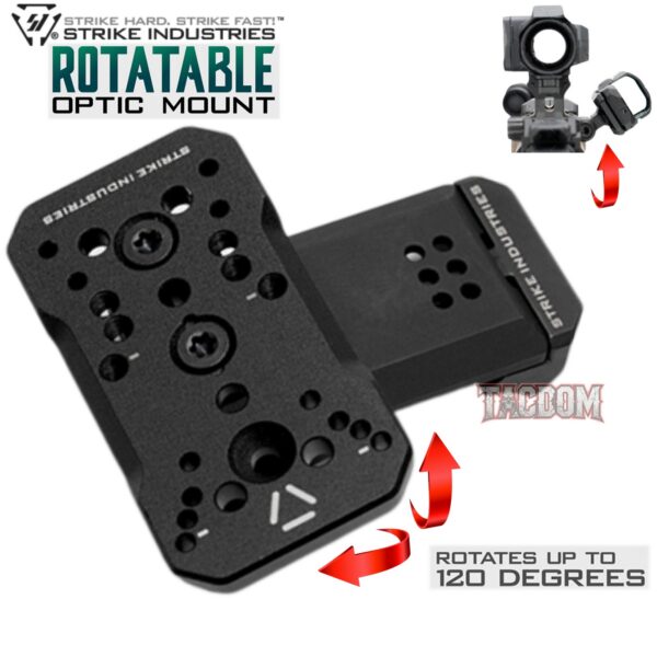 Strike Industries 120 DEGREE ROTATING OPTICS MOUNT for PICATINNY RAILS AR STYLE