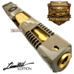 STEEL CITY ARSENAL LIMITED EDITION COLOR KIT - SHADOW TAN CAMO - P40 WARHAWK SLIDE for GLOCK 19 GEN 3 - COLOR FILL SNARL - GOLD P40 BARREL - FDE / GOLD TRIGGER - BILLET ALUMINUM FDE MAGWELL - Image 10