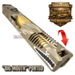 STEEL CITY ARSENAL LIMITED EDITION COLOR KIT - SHADOW TAN CAMO - P40 WARHAWK "EXTENDED + PORTED" SLIDE for GLOCK 19 GEN 3 - COLOR FILL SNARL - GOLD P40 BARREL - FDE / GOLD TRIGGER - BILLET ALUMINUM FDE MAGWELL - Image 8
