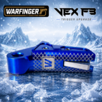WARFINGER by RANGER PROOF / JOHNNY GLOCK COLLABORATION VEX F3  "BLUE/GREY/SIVLER "ADJUSTABLE VERSION" TRIGGER for GLOCK GEN 1 2 3 4 5 - 17 19 19X 20 21 22 23 24 26 27 31 32 33 34 35 37 36 38 39 43 43x 45 48 - Image 4