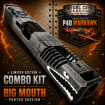 STEEL CITY ARSENAL LIMITED EDITION COLOR KIT - BATTLEWORN GREY - P40 WARHAWK "EXTENDED + PORTED" SLIDE for GLOCK 19 GEN 3 - COLOR FILL SNARL - P40 BARREL - MATCHING TRIGGER - BILLET ALUMINUM MAGWELL - Image 3