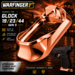WARFINGER by Ranger Proof for GLOCK 19 / 23 / 44 ENHANCED COPPER BILLET ALUMINUM MAGWELL – FITS GEN 5 OEM FACTORY FRAMES
