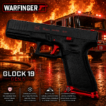 WARFINGER by Ranger Proof for GLOCK 19 / 23 / 44 ENHANCED ANODIZED RED BILLET ALUMINUM MAGWELL + VEX F3 ADJUSTABLE TRIGGER – FITS GEN 5 OEM FACTORY FRAMES - Image 2
