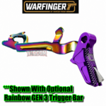 WARFINGER by RANGER PROOF / JOHNNY GLOCK COLLABORATION VEX F3  "PURPLE "ADJUSTABLE VERSION" TRIGGER for GLOCK GEN 1 2 3 4 5 - 17 19 19X 20 21 22 23 24 26 27 31 32 33 34 35 37 36 38 39 43 43x 45 48 - Image 5