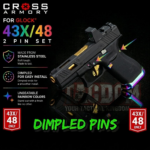 Cross Armory RAINBOW UPGRADE Performance for GLOCK 43 43X 48 Dimple Pins - Image 2