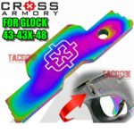 Cross Armory RAINBOW UPGRADE Performance for GLOCK 43 43X 48 Extended Slide Lock "Take Down Lever"