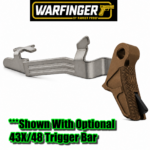 WARFINGER by RANGER PROOF / JOHNNY GLOCK COLLABORATION VEX F3 BURNT BRONZE ADJUSTABLE VERSION TRIGGER for GLOCK GEN 1 2 3 4 5 - 17 19 19X 20 21 22 23 24 26 27 31 32 33 34 35 37 36 38 39 43 43x 45 48 - Image 6