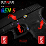 Cross Armory for GLOCK Gen 5 Dimple Pins RAINBOW - 17 19 26 34 - Image 2