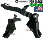 TYRANT DESIGNS I.T.T.S ALL BLACK TRIGGER with BLACK STEALTH BAR for Glock 43 - 43x - 48 MODELS