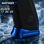 WARFINGER by Ranger Proof for GLOCK 17 / 34 / 45 ENHANCED BLUE BILLET ALUMINUM MAGWELL – FITS GEN 5 OEM FACTORY FRAMES - Image 4
