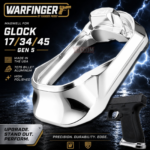 WARFINGER by Ranger Proof for GLOCK 17 / 34 / 45 ENHANCED POLISHED SILVER BILLET ALUMINUM MAGWELL – FITS GEN 5 OEM FACTORY FRAMES