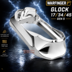 WARFINGER by Ranger Proof for GLOCK 17 / 34 / 45 ENHANCED POLISHED SILVER BILLET ALUMINUM MAGWELL – FITS GEN 5 OEM FACTORY FRAMES - Image 5