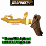WARFINGER by RANGER PROOF / JOHNNY GLOCK COLLABORATION VEX F3 BURNT BRONZE ADJUSTABLE VERSION TRIGGER for GLOCK GEN 1 2 3 4 5 - 17 19 19X 20 21 22 23 24 26 27 31 32 33 34 35 37 36 38 39 43 43x 45 48 - Image 7