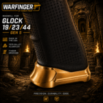 WARFINGER by Ranger Proof for GLOCK 19 / 23 / 44 ENHANCED ANODIZED GOLD BILLET ALUMINUM MAGWELL – FITS GEN 5 OEM FACTORY FRAMES - Image 2