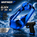 WARFINGER by Ranger Proof for GLOCK 17 / 34 / 45 ENHANCED BLUE BILLET ALUMINUM MAGWELL – FITS GEN 5 OEM FACTORY FRAMES