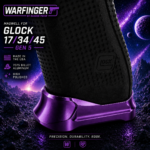 WARFINGER by Ranger Proof for GLOCK 17 / 34 / 45 ENHANCED PURPLE BILLET ALUMINUM MAGWELL + VEX F3 ADJUSTABLE TRIGGER – FITS GEN 5 OEM FACTORY FRAMES - Image 3