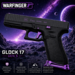 WARFINGER by Ranger Proof for GLOCK 17 / 34 / 45 ENHANCED PURPLE BILLET ALUMINUM MAGWELL + VEX F3 ADJUSTABLE TRIGGER – FITS GEN 5 OEM FACTORY FRAMES - Image 7