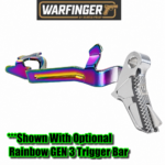 WARFINGER by RANGER PROOF / JOHNNY GLOCK COLLABORATION VEX F3 POLISHED SILVER BILLET ADJUSTABLE VERSION TRIGGER for GLOCK GEN 1 2 3 4 5 - 17 19 19X 20 21 22 23 24 26 27 31 32 33 34 35 37 36 38 39 43 43x 45 48 - Image 8