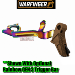 WARFINGER by RANGER PROOF / JOHNNY GLOCK COLLABORATION VEX F3 BURNT BRONZE ADJUSTABLE VERSION TRIGGER for GLOCK GEN 1 2 3 4 5 - 17 19 19X 20 21 22 23 24 26 27 31 32 33 34 35 37 36 38 39 43 43x 45 48 - Image 8