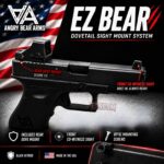 ANGRY EZ BEAR - OPTIC DOVE MOUNT + FRONT SIGHT FOR GLOCK V2 FITS OPTICS LIKE OSIGHT K - ROMEO ZERO - SHIELD RMSC - Image 3