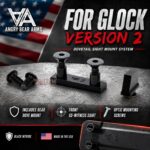 ANGRY EZ BEAR - OPTIC DOVE MOUNT + FRONT SIGHT FOR GLOCK V2 FITS OPTICS LIKE OSIGHT K - ROMEO ZERO - SHIELD RMSC - Image 2