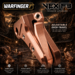 WARFINGER by Ranger Proof for GLOCK 17 / 34 / 45 ENHANCED COPPER ROSE GOLD BILLET ALUMINUM MAGWELL + VEX F3 ADJUSTABLE TRIGGER – FITS GEN 5 OEM FACTORY FRAMES - Image 11