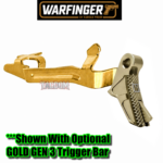 WARFINGER by RANGER PROOF / JOHNNY GLOCK COLLABORATION VEX F3 FLAX LIGHT GOLD ADJUSTABLE VERSION TRIGGER for GLOCK GEN 1 2 3 4 5 - 17 19 19X 20 21 22 23 24 26 27 31 32 33 34 35 37 36 38 39 43 43x 45 48 - Image 8