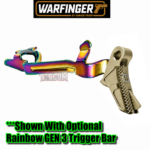 WARFINGER by RANGER PROOF / JOHNNY GLOCK COLLABORATION VEX F3 FLAX LIGHT GOLD ADJUSTABLE VERSION TRIGGER for GLOCK GEN 1 2 3 4 5 - 17 19 19X 20 21 22 23 24 26 27 31 32 33 34 35 37 36 38 39 43 43x 45 48 - Image 5