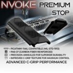 NVOKE THUMB STOP for Picatinny Rail GRIP AR - Gun Stock Grip RAIL Cover Panel - PA6-CF